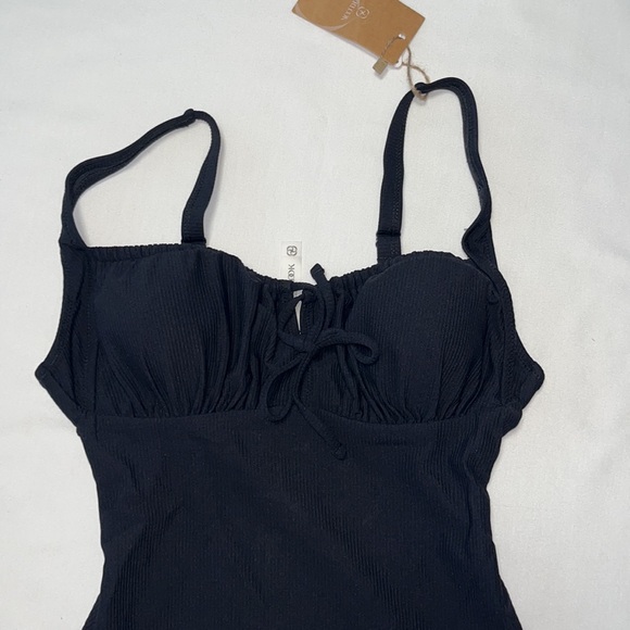 BERLOOK Cutout Tie One-Piece Swimsuit Sz S - Picture 4 of 12